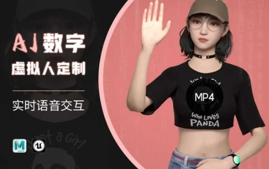 Ai数字人虚拟(智能体)实时语音交互特训营，​自行定制超写实角色AI数字人交互技术-网赚之家